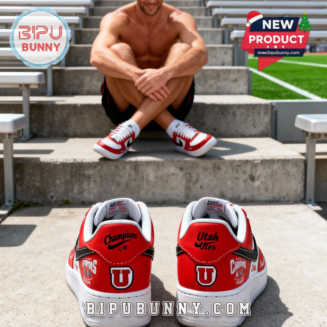 Utah Utes 2026 Las Vegas Bowl Champions Air Force 1 Utah Utes 2026 Las Vegas Bowl Champions Air Force 1