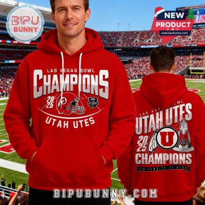 Utah Utes 2026 Las Vegas Bowl Champions Red Hoodie And Pants