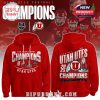 Dual-sided red hoodie design featuring Utah Utes 2025 championship celebration prints and team visuals.