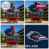 UTSA Roadrunners mascot bottle with orange and blue design.