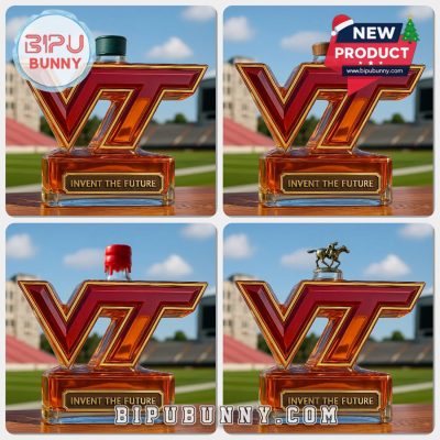 Virginia Tech Hokies Limited Edition Whiskey Bottle
