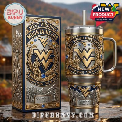 West Virginia Mountaineers 40oz Tumbler With Handle
