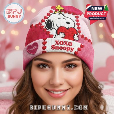 XOXO Snoopy Valentine Day Beanie Hat XOXO Snoopy Valentine Day Beanie Hat