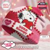 XOXO Snoopy Valentine's Day Beanie Hat. Cute and cozy Snoopy beanie for Valentine's Day.