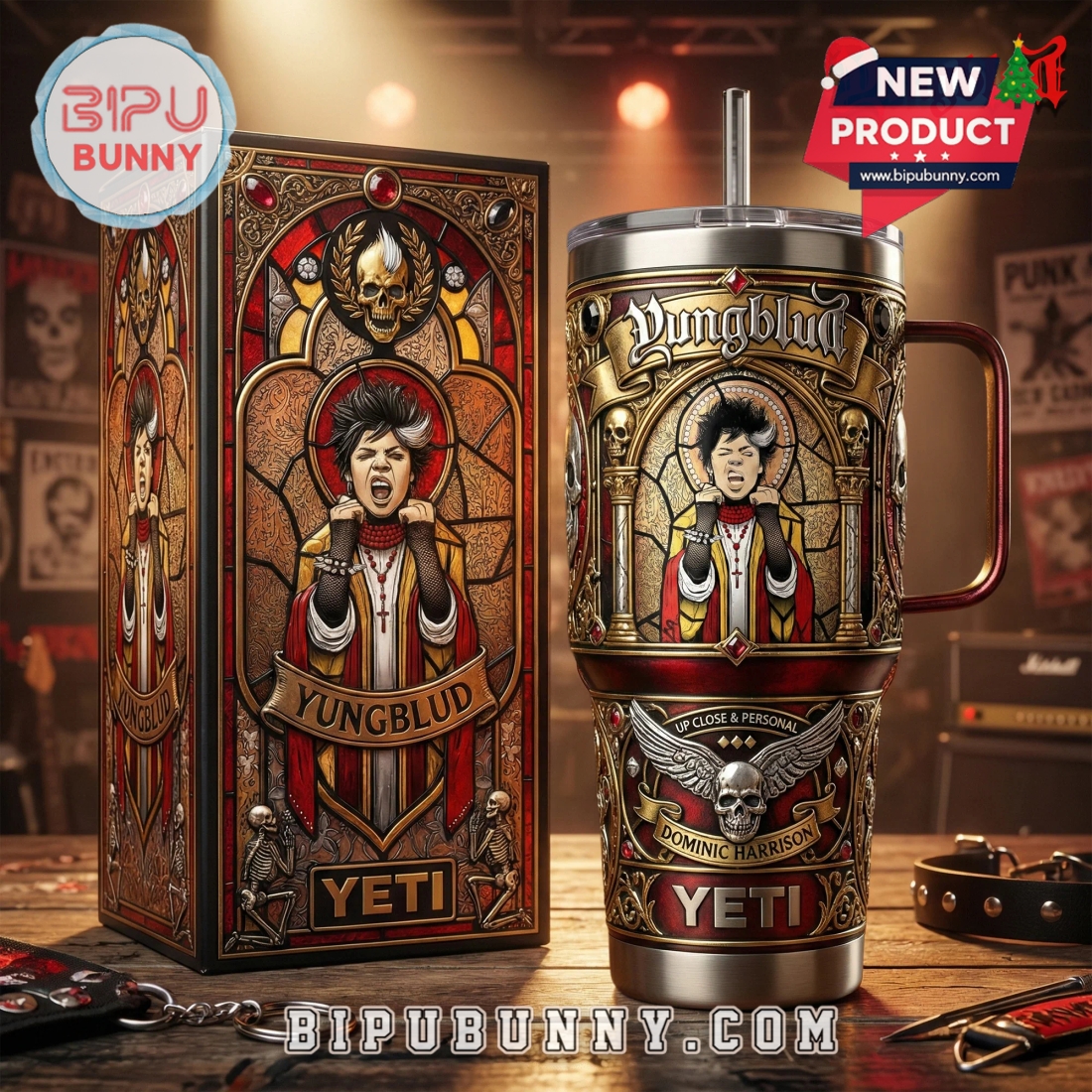 Yungblud 40oz Tumbler With Handle Yungblud 40oz Tumbler With Handle