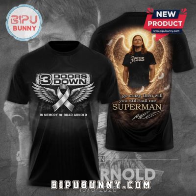 3 Doors Down Brad Arnold Tribute Angel Wings Premium Graphic T-Shirt