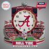 Alabama Crimson Tide stadium clock with logo and elephant mascot.!