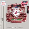 Alabama Crimson Tide stadium wall clock featuring an elephant mascot and football field design!