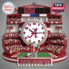 Alabama Crimson Tide Stadium Clock with elephant mascot and football gear.!