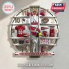 Arizona Cardinals themed wall clock featuring team logos and merchandise!