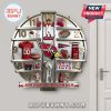 Arizona Cardinals themed wall clock featuring team logos and merchandise!