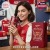 Arsenal Football Club Official Souvenir travel mug and packaging featuring the team logo and 'The Gunners' slogan.!