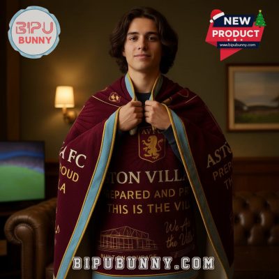 Aston Villa FC Glory Match Day 3D Fleece Blanket