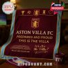 Aston Villa FC 3D Fleece Blanket - Celebrate Glory Match Days in Cozy Style