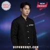 Man in black jacket with ATEEZ text. New product from bipubunny.com.!