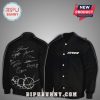 Two black jackets, one with ATEEZ logo and the other one with signatures design.!