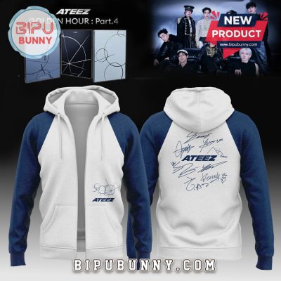 ATEEZ Golden Hour Part.4 Signature Fan Edition Zip Hoodie