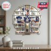 Auburn Tigers themed decorative wall clock with team memorabilia at each hour marker.!