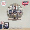 Auburn Tigers fan clock with team apparel and accessories marking the hours.!