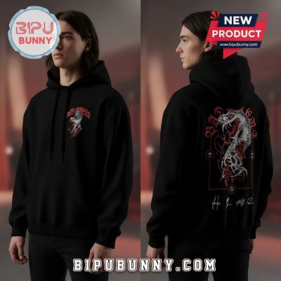 Bad Omens Snake Graphic Black Pullover Hoodie