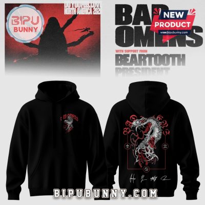 Bad Omens Snake Graphic Black Pullover Hoodie