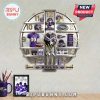 Baltimore Ravens themed clock with team logos, merchandise and imagery.!