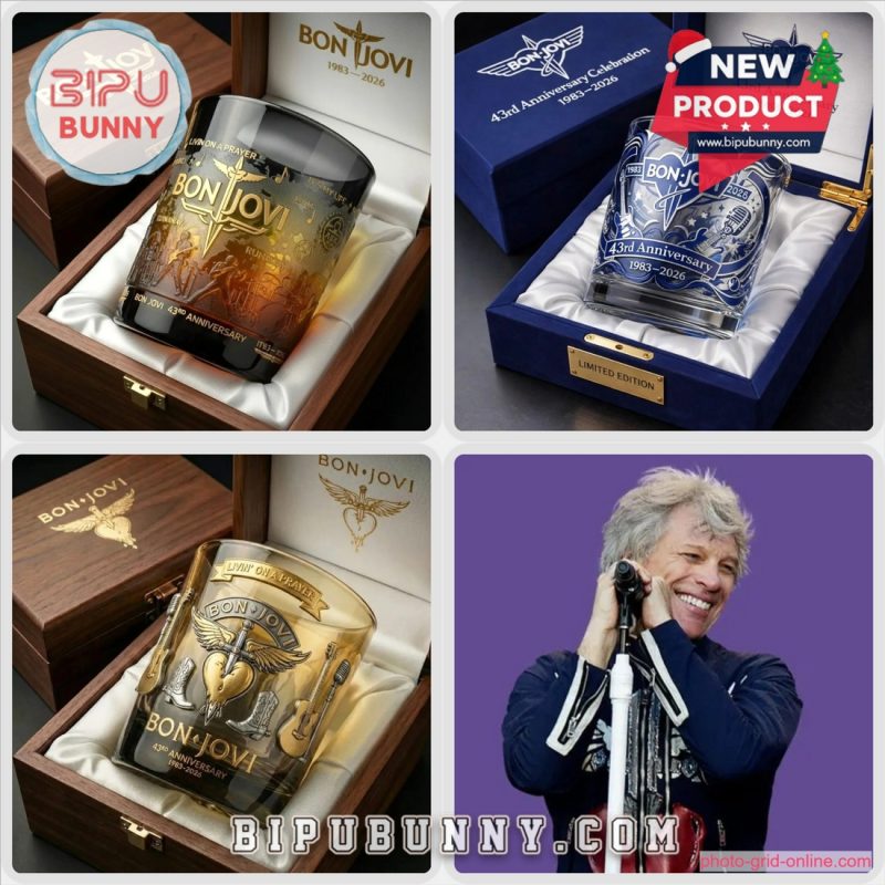 Bon Jovi 43rd Anniversary Collector’s Glass