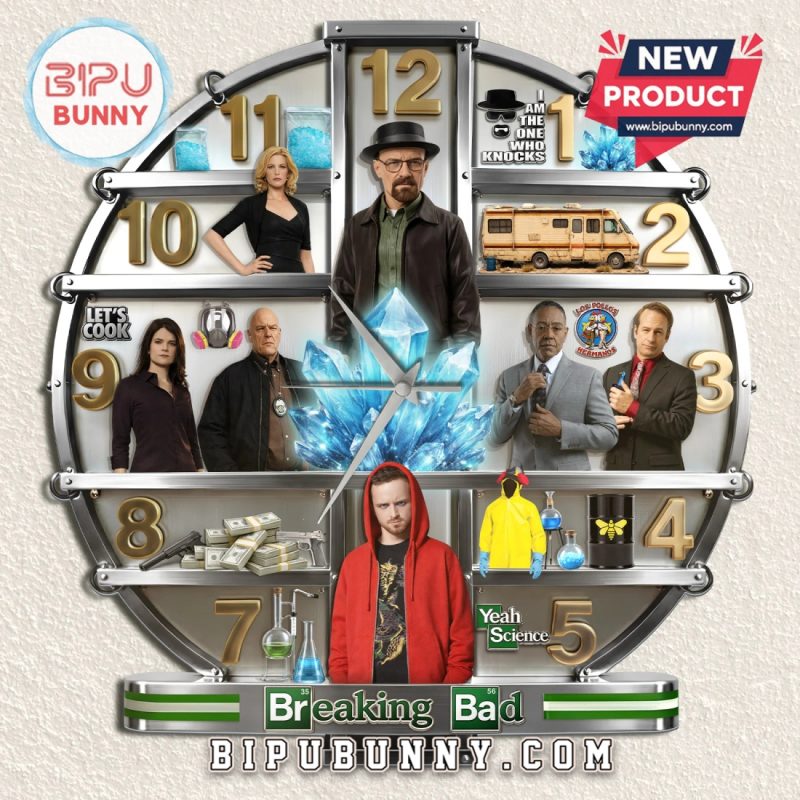 Breaking Bad 3D Effect Decorative Wall Clock Breaking Bad 3D Effect Decorative Wall Clock