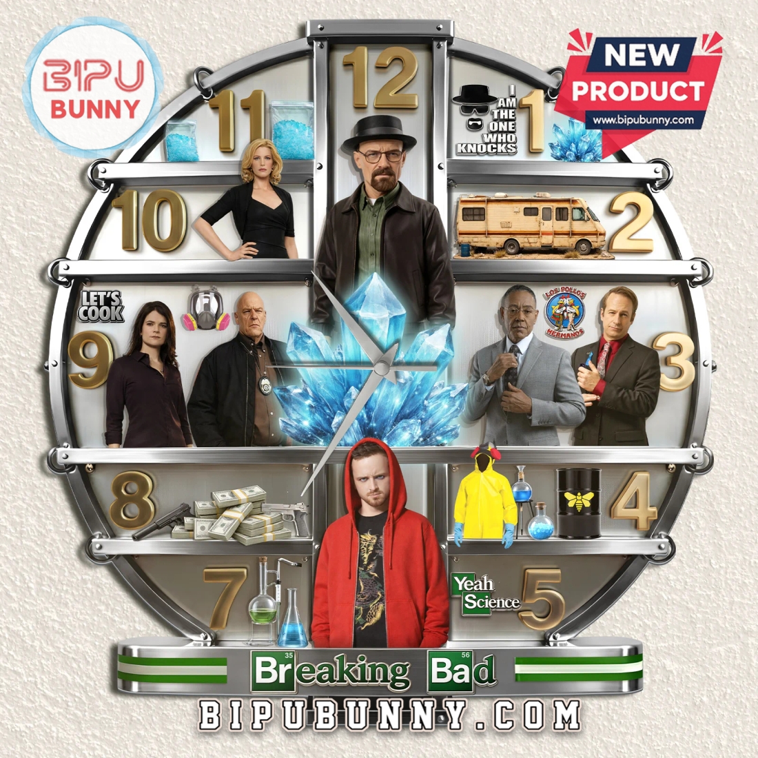 Breaking Bad 3D Effect Decorative Wall Clock Breaking Bad 3D Effect Decorative Wall Clock