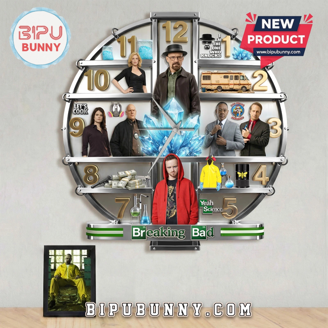 Breaking Bad 3D Effect Decorative Wall Clock Breaking Bad 3D Effect Decorative Wall Clock