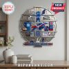 Buffalo Bills themed decorative wall clock featuring team memorabilia and logo!