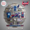Buffalo Bills themed decorative wall clock with team logos, mascot, stadium, and gear around the numbers.!
