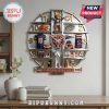 Chicago Bears themed wall clock with team memorabilia like a jersey, helmet, and mini-trophy!