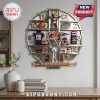 Chicago Bears themed clock featuring team memorabilia at each hour marker!