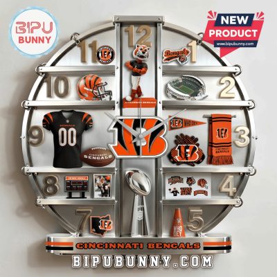 Cincinnati Bengals 3D Visual Effect Decorative Wall Clock
