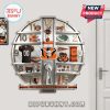 Wall clock with Cincinnati Bengals football themed elements, logos, and images!