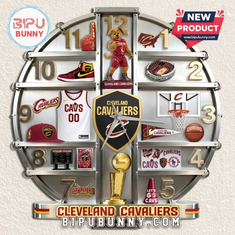 Cleveland Cavaliers 3D Effect Novelty Wall Decor Wall Clock