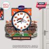 Denver Broncos stadium wall clock featuring logo, mascot, field and fans!
