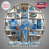 Detroit Lions themed wall clock featuring team memorabilia as hour markers.!