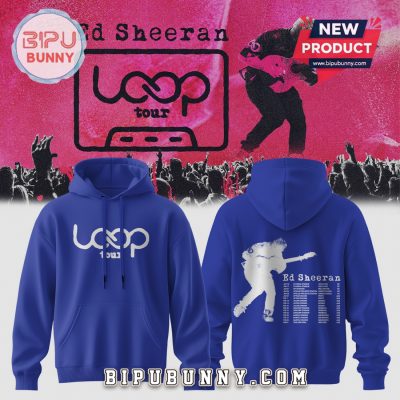 Ed Sheeran Loop Tour Graphic Print Hoodie And Cap