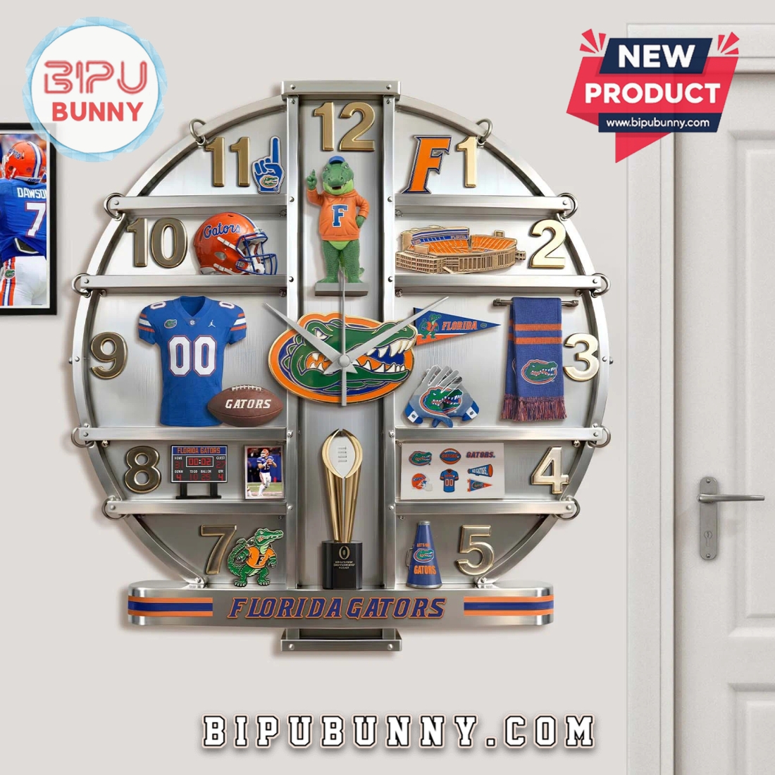 Florida Gators 3D Effect Decorative Wall Clock Florida Gators 3D Effect Decorative Wall Clock