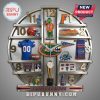Florida Gators themed wall clock with team merchandise at each hour marker, perfect for fans!