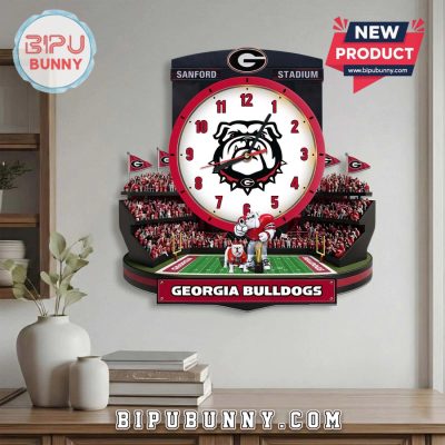 Georgia Bulldogs 3D Stadium Visual Effect Decorative Wall Clock Georgia Bulldogs 3D Stadium Visual Effect Decorative Wall Clock