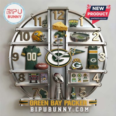Green Bay Packers 3D Visual Effect Home Decor Wall Clock