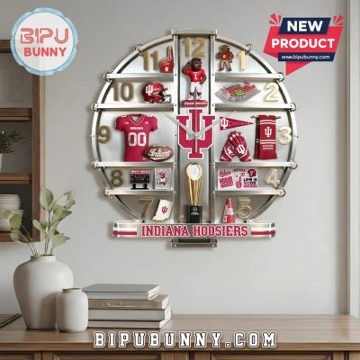 Indiana Hoosiers 3D Visual Effect Decorative Wall Clock