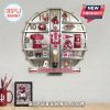 Indiana Hoosiers themed wall clock with IU sports memorabilia and team colors.!