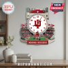 Indiana Hoosiers stadium clock with logo and mascot.!