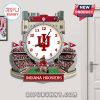 Indiana Hoosiers stadium clock with logo, field, and mascot.!