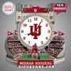Indiana Hoosiers stadium wall clock with logo, mascot, and crowd details.!