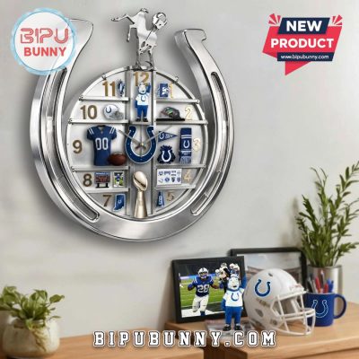 Indianapolis Colts 3D Effect Decorative Wall Clock
